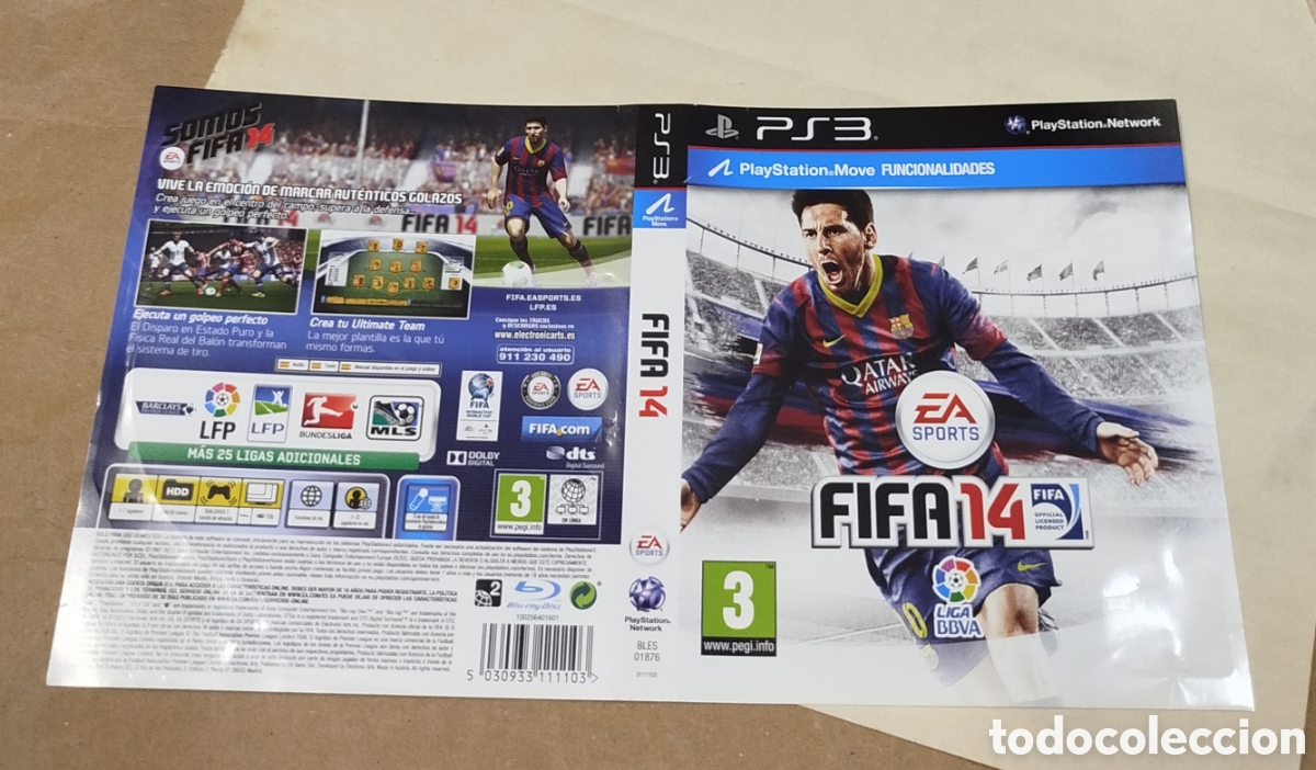 Videojuegos y consolas: Fifa 14. PS3. SOLO CAR&Aacute;TULA - Foto 1