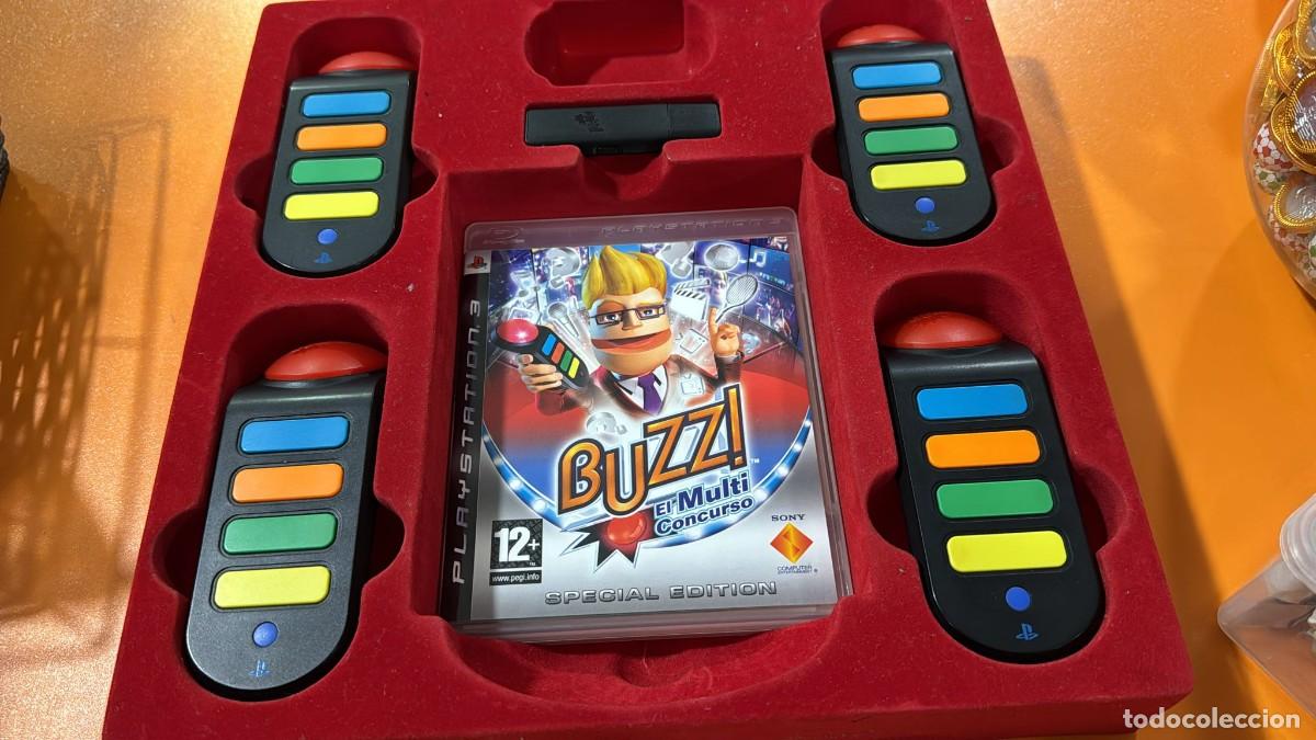 Videojuegos y consolas: Buzz! Multiconcurso + Wireless Buzzers PS3 (Buzzers) - Foto 1