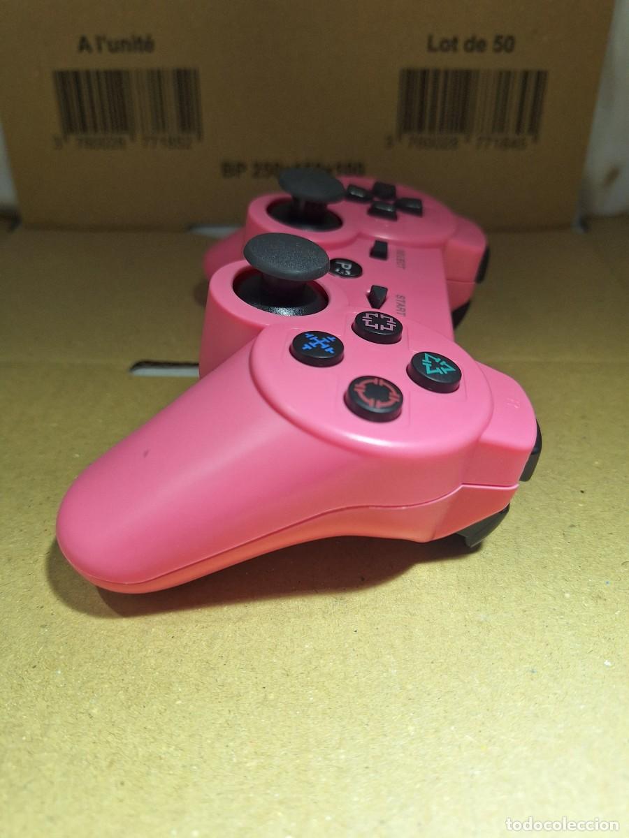 Videojuegos y consolas: Mando PS3 compatible nuevo rosa - Foto 5