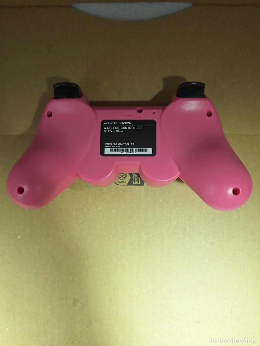 Videojuegos y consolas: Mando PS3 compatible nuevo rosa - Foto 6