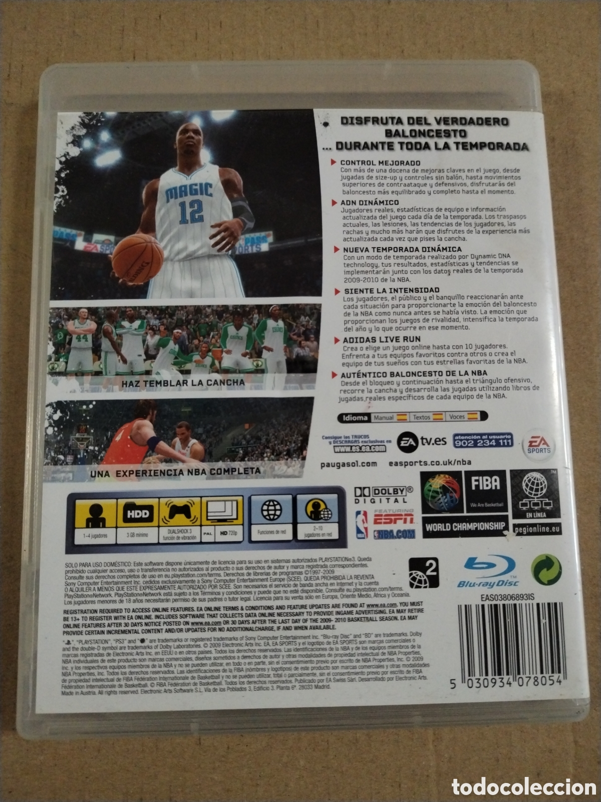 Videojuegos y consolas: NBA LIVE 10 - Ps3 SOLO CAJA - Foto 2