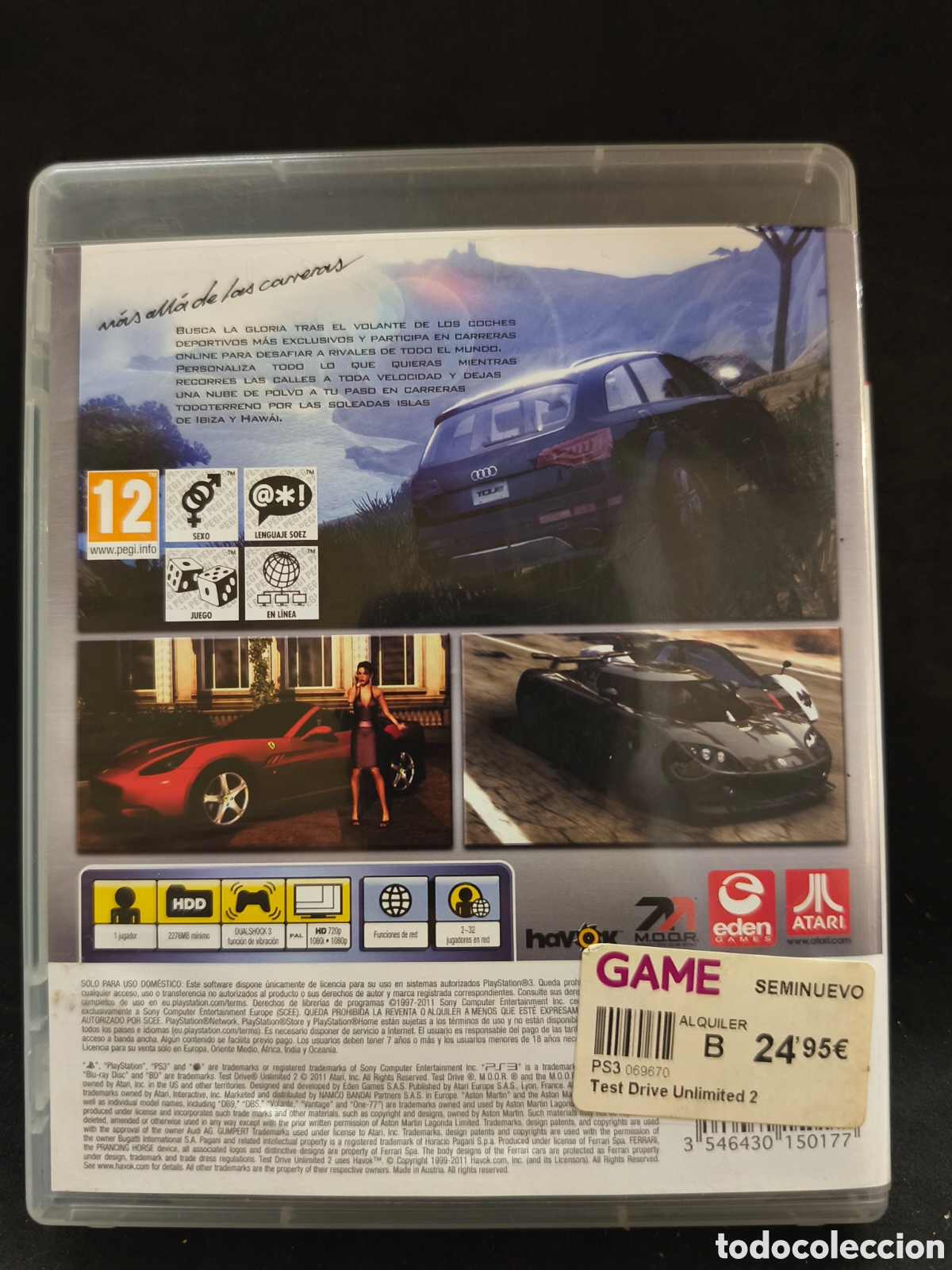 Videojuegos y consolas: PS3 test Drive Unlimited 2 - Foto 2