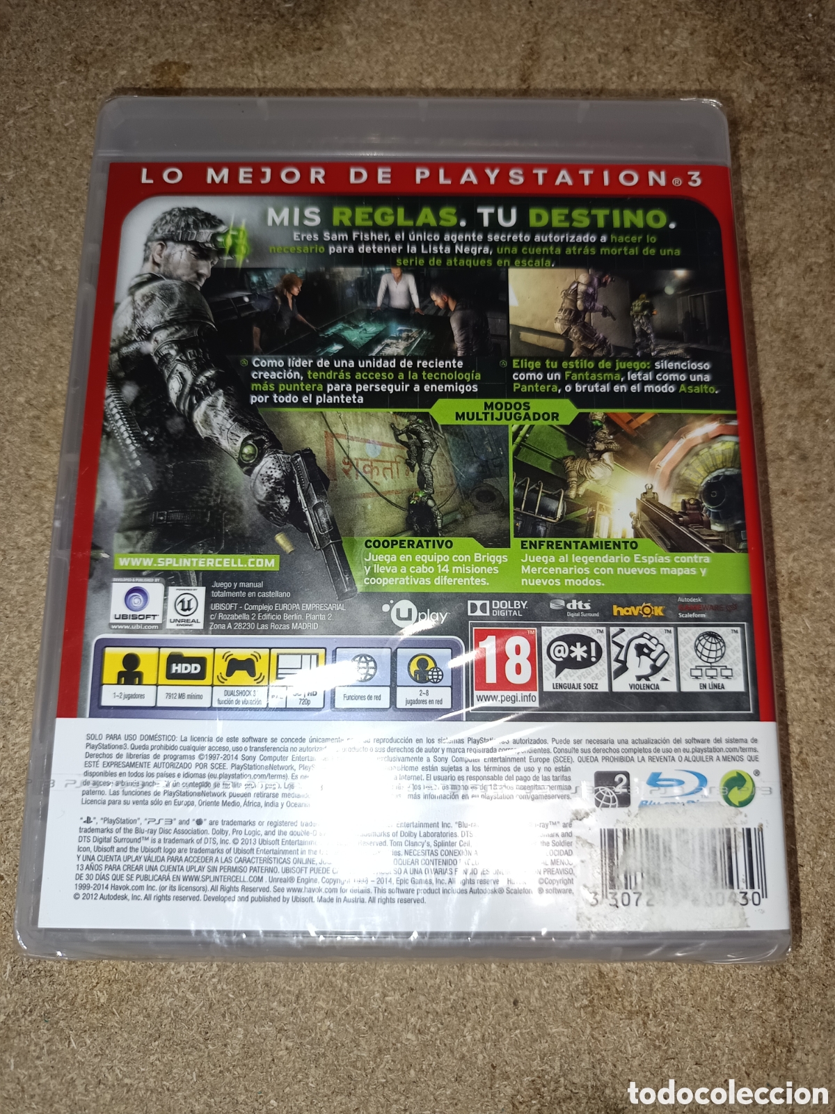 Videojuegos y consolas: PS3 TOM CLANCY SPLINTER CELL BLACKLIST ESSENTIALS PAL ESP NUEVO - Foto 4