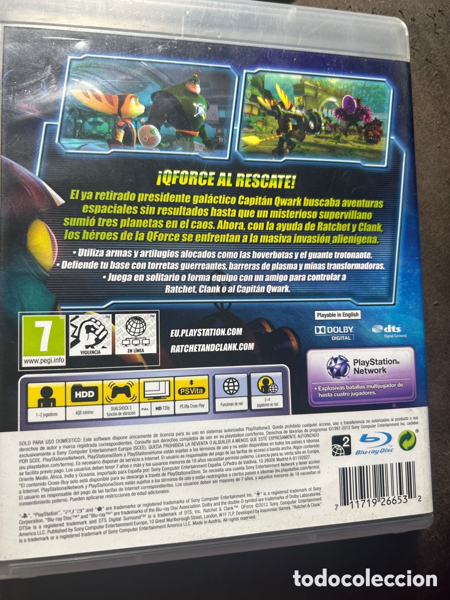 Videojuegos y consolas: Ratchet & Clank: Qforce. Juego PS3 - Foto 2