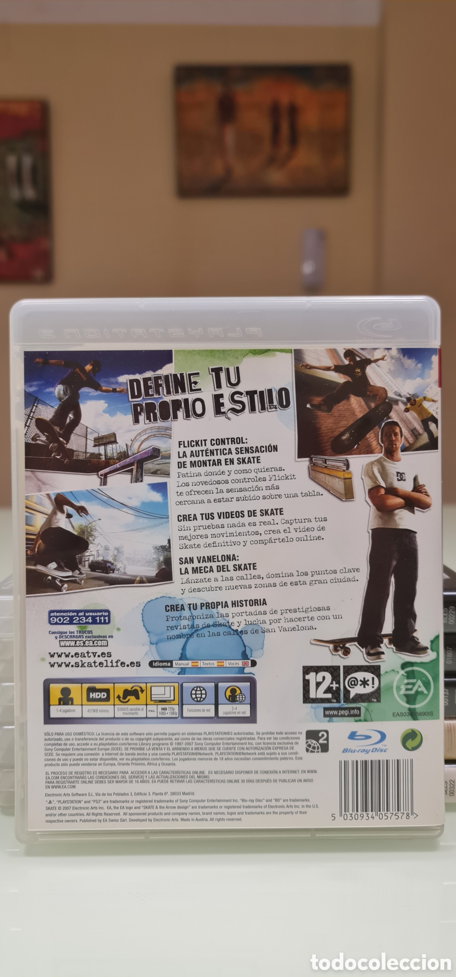 Videojuegos y consolas: SKATE PS3 PAL ESPA&Ntilde;A - Foto 3