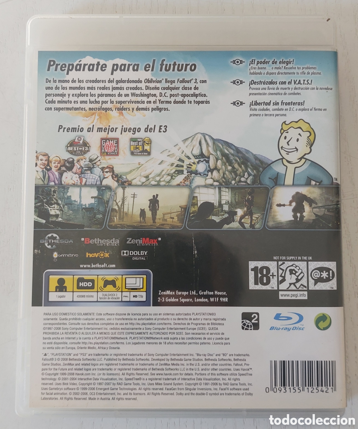 Videojuegos y consolas: Juego PlayStation 3 FALLOUT 3 - Foto 2