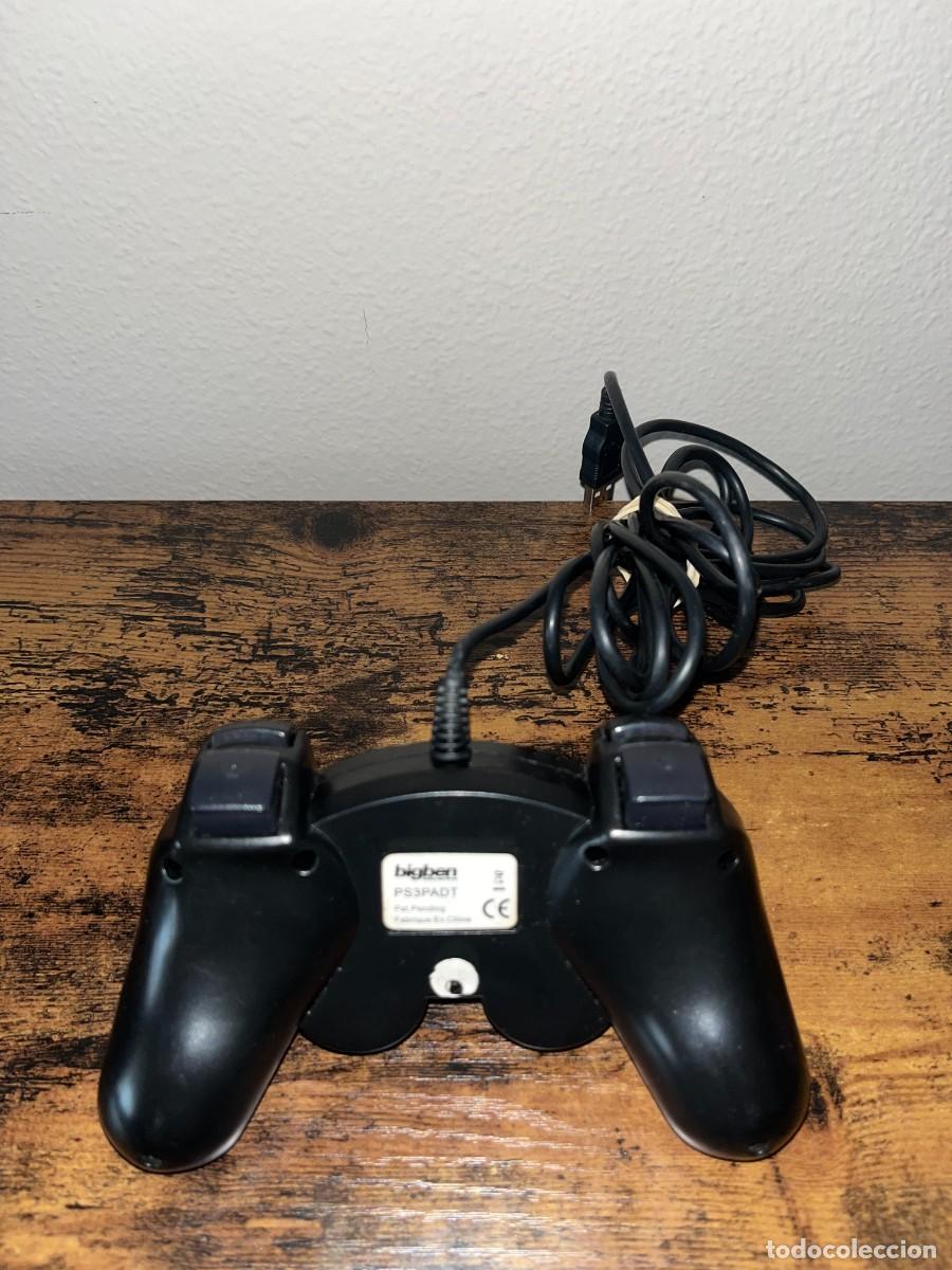 Videojuegos y consolas: Mando PS3 Negro Con Cable - Foto 2