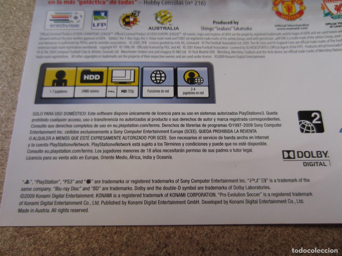 Videojuegos y consolas: PES Pro Evolution Soccer 2010 (Sony PlayStation 3 PS3) - Foto 7