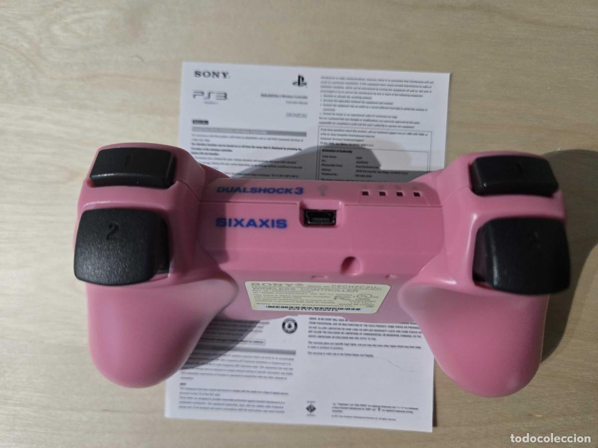 Videojuegos y consolas: Mando inalambrico para ps3 rosa - Foto 4
