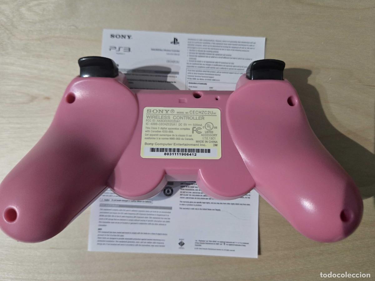 Videojuegos y consolas: Mando inalambrico para ps3 rosa - Foto 3