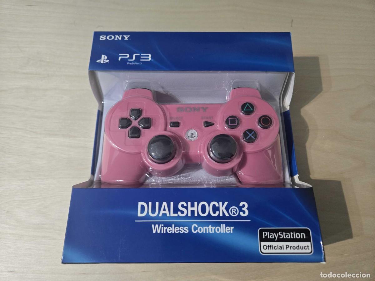 Videojuegos y consolas: Mando inalambrico para ps3 rosa - Foto 1