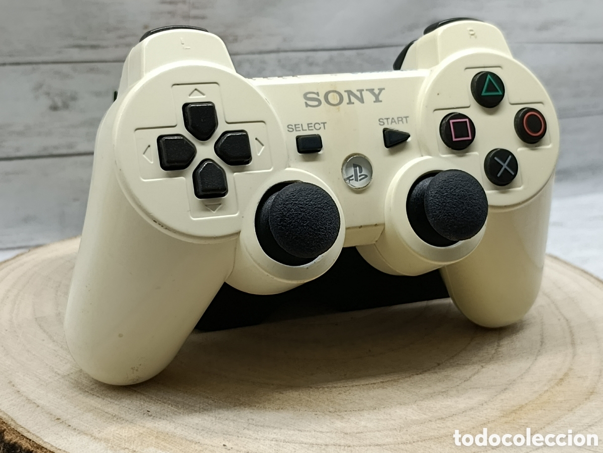 Videojuegos y Consolas: Mando DualShock 3 Sixaxis Blanco- Electromagn&eacute;tico