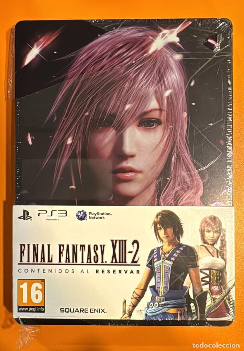 Videospiele und Konsolen: Final Fantasy XIII-2 [PS3] Steelbook &rdquo;Como New&rdquo; + juego edici&oacute;n normal