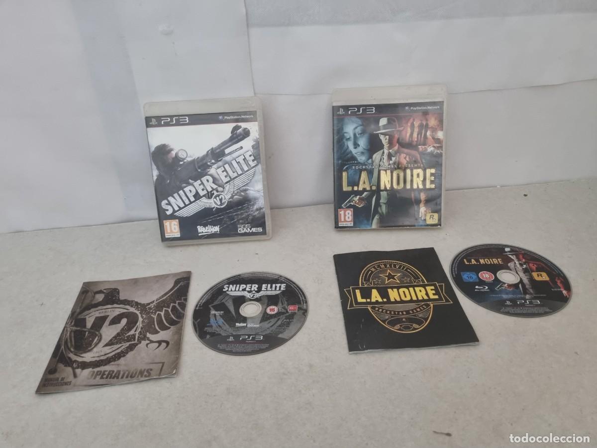 Videojuegos y Consolas: Lote de 2 Juego para PS3 L.A. NOIRE y SNIPER ELITE V2