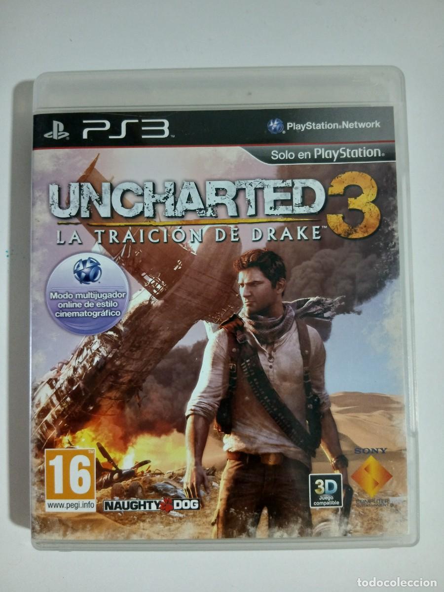 Videojuegos y Consolas: UNCHARTED 3 LA TRAICI&Oacute;N DE DRAKE. JUEGO PARA PS3. USADO, SIN MANUAL. BUEN ESTADO.