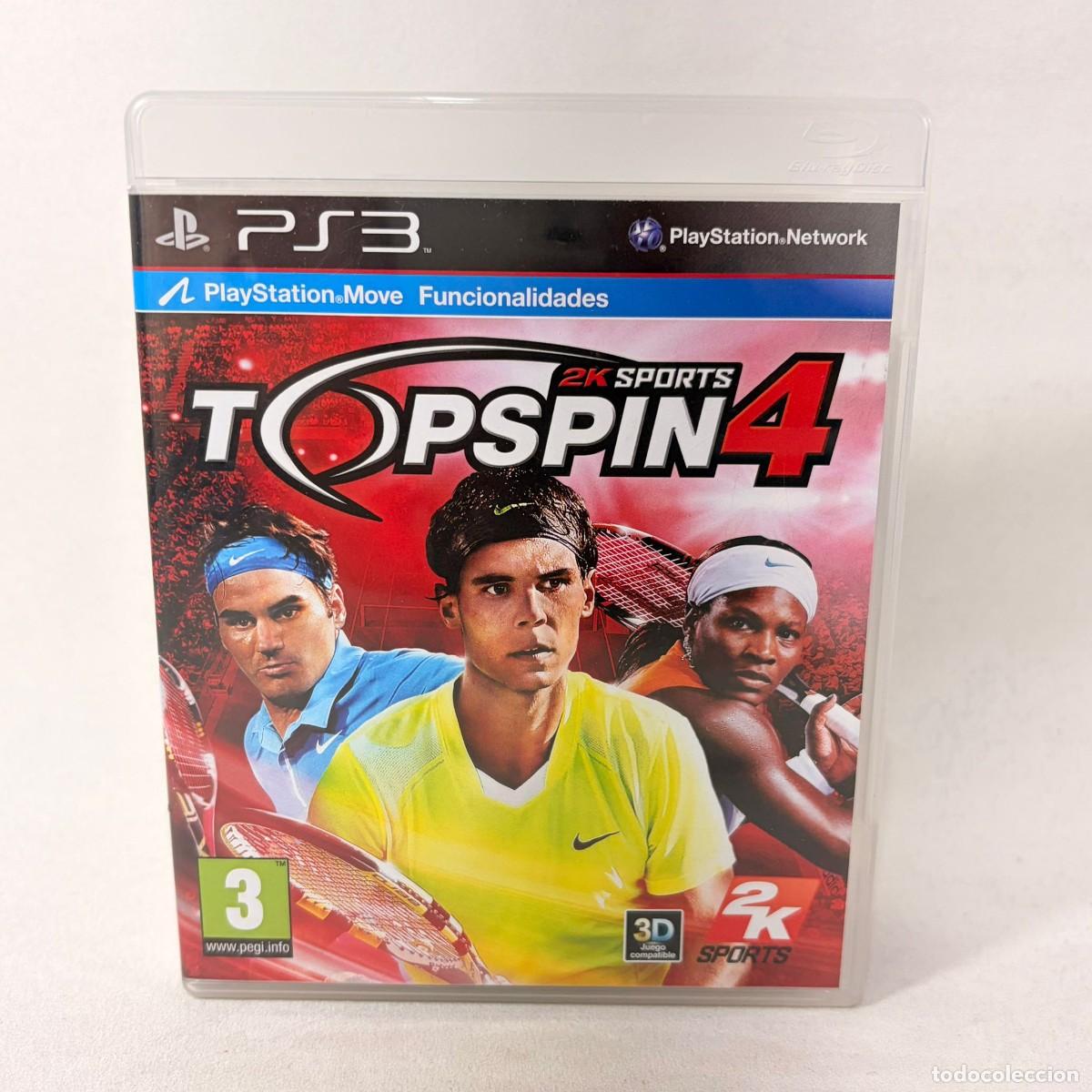 Video Games and Consoles: VIDEOJUEGO PLAYSTATION 3 - PS3 - 2K SPORTS - TOP SPIN 4 + CAJA + INSTRUCCIONES