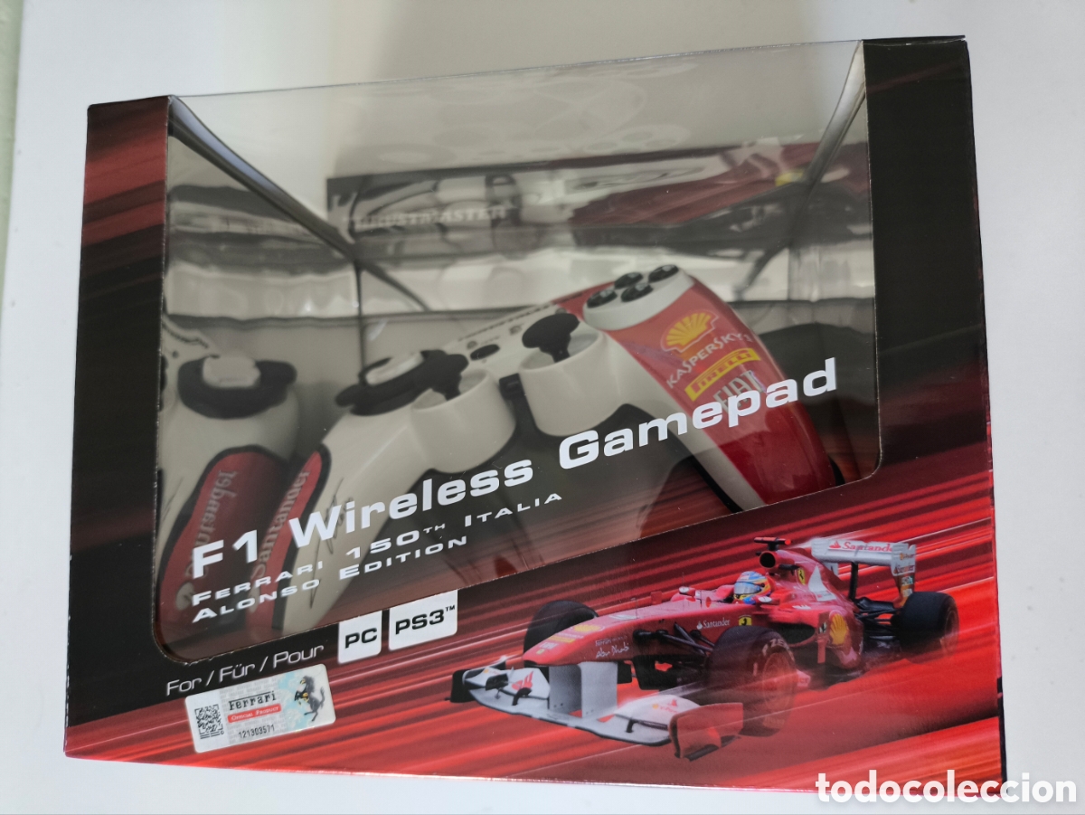 Videojuegos y Consolas: Mando wireless gamepad thrustmaster F1 Ferrari Fernando Alonso edition ps3 / pc precintado