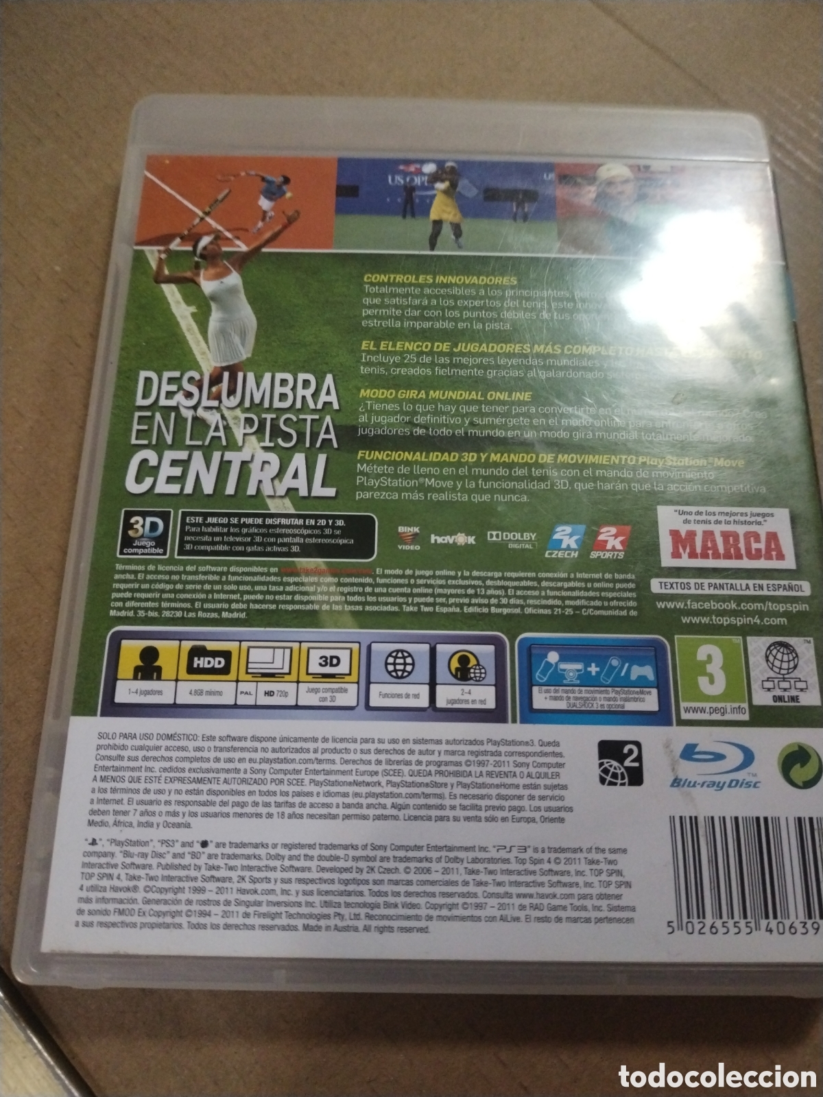 Videojuegos y consolas: Top Spin 4 - PS3. PLAYSTATION 3. - Foto 2