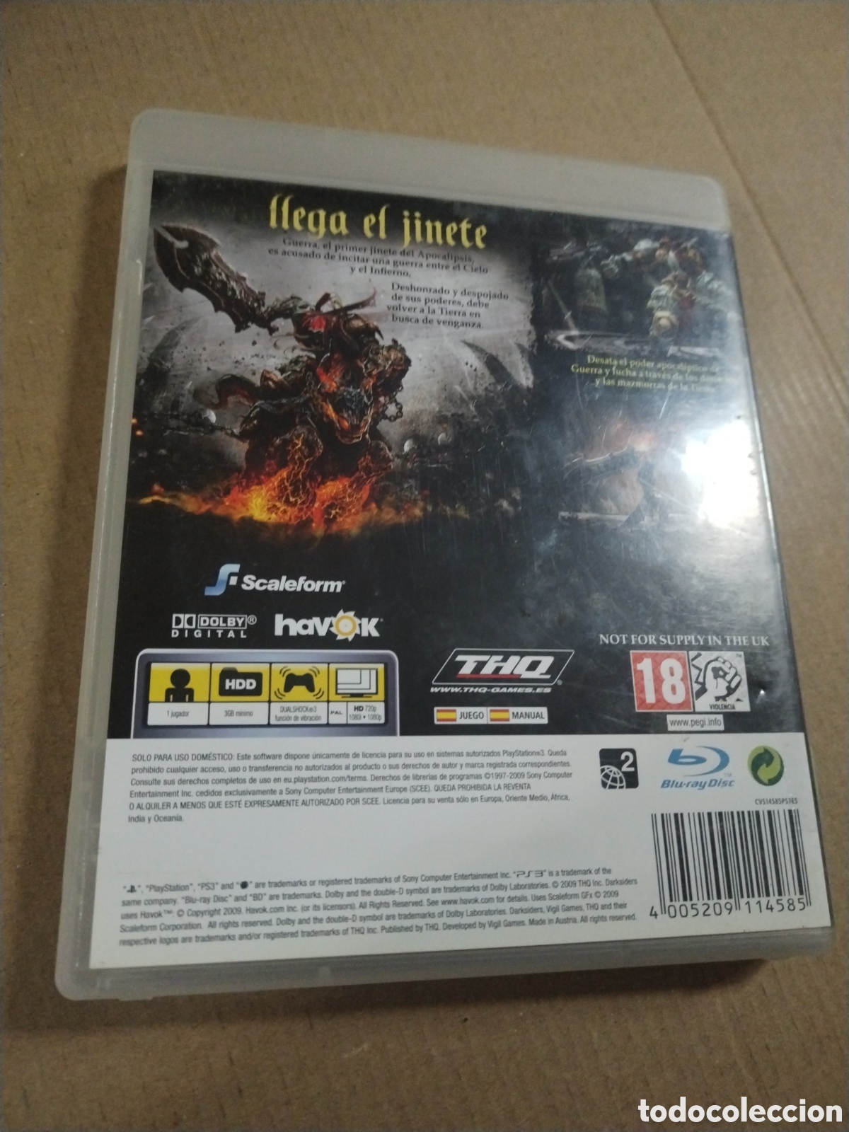 Videojuegos y consolas: DARKSIDERS. PLAYSTATION 3 PS3. PAL ESPA&Ntilde;A. - Foto 2