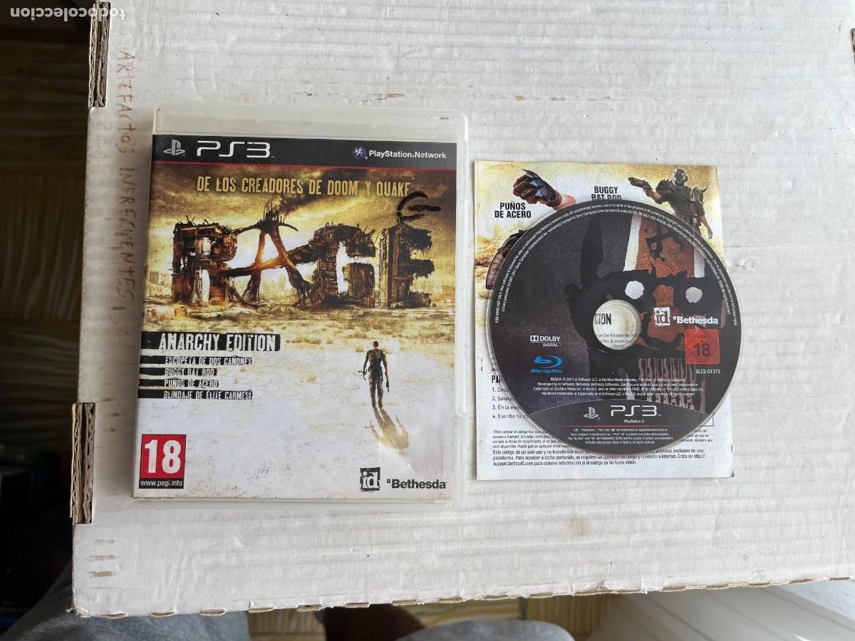 Videojuegos y Consolas: RAGE ANARCHY EDITION - PS3 PLAYSTATION 3 PLAY STATION KREATEN