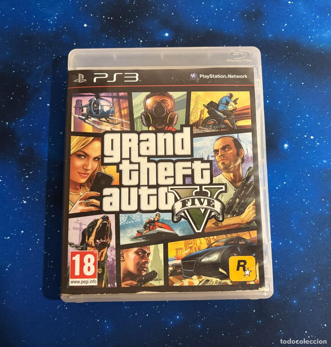 Videojuegos y consolas: Grand Theft Auto V GTA 5 PS3 Completo Con Mapa Y Manual PAL Espa&ntilde;a
