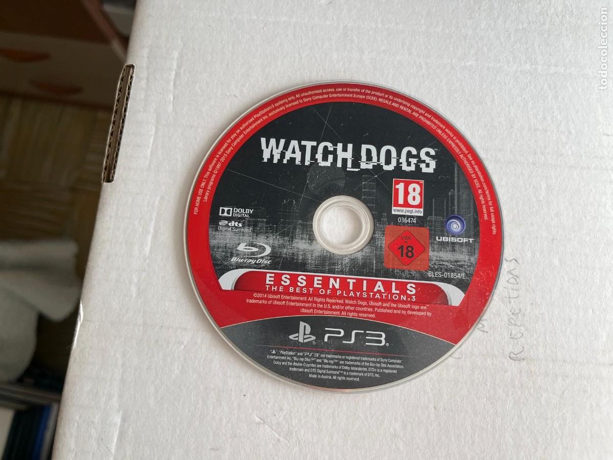 Videojuegos y consolas: WATCHDOGS WATCH DOGS - PS3 PLAYSTATION PLAY STATION KREATEN