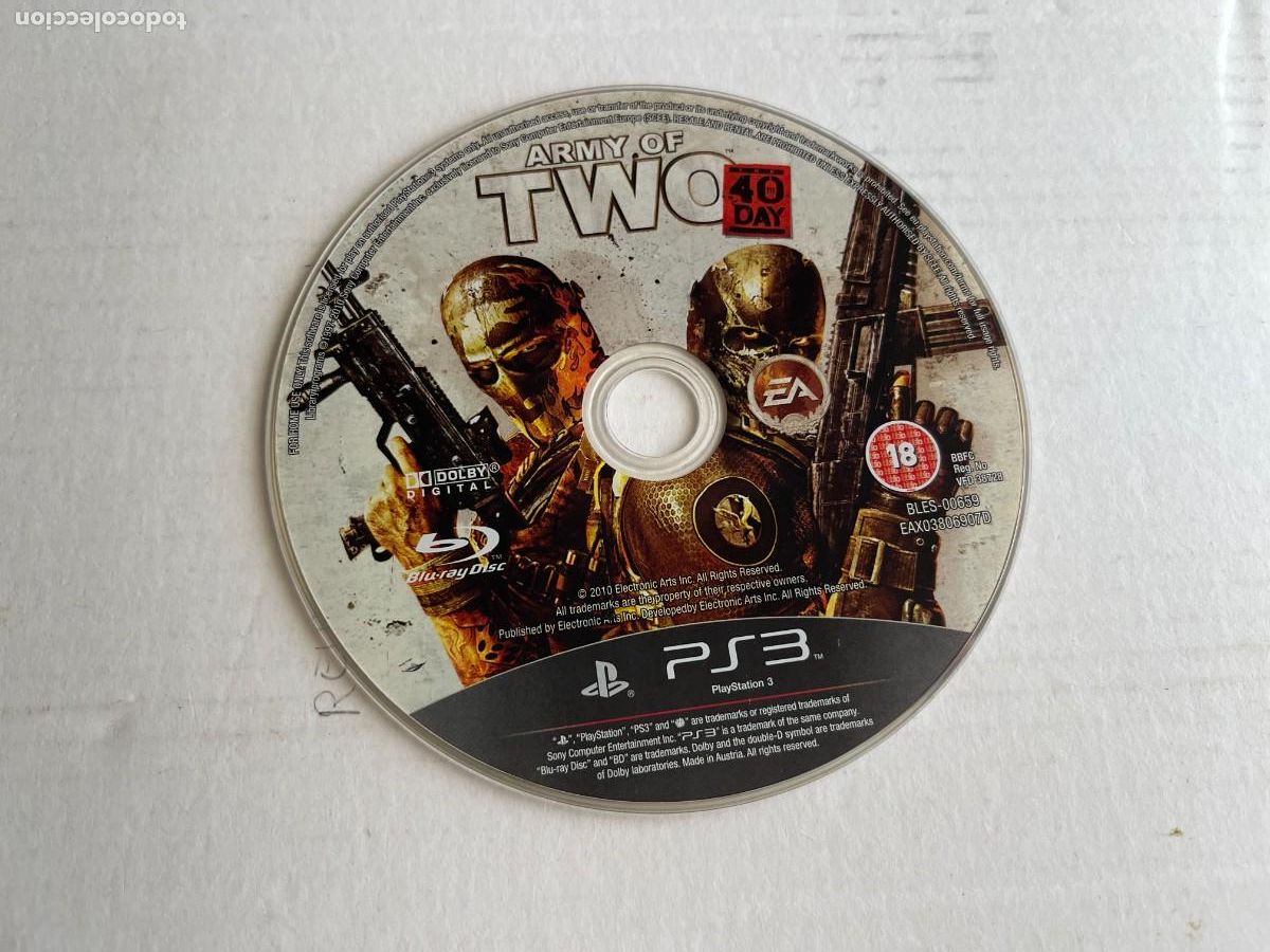 Videojuegos y consolas: ARMY OF TWO 40 DAYS - PS3 PLAYSTATION 3 PLAY STATION 3 KREATEN