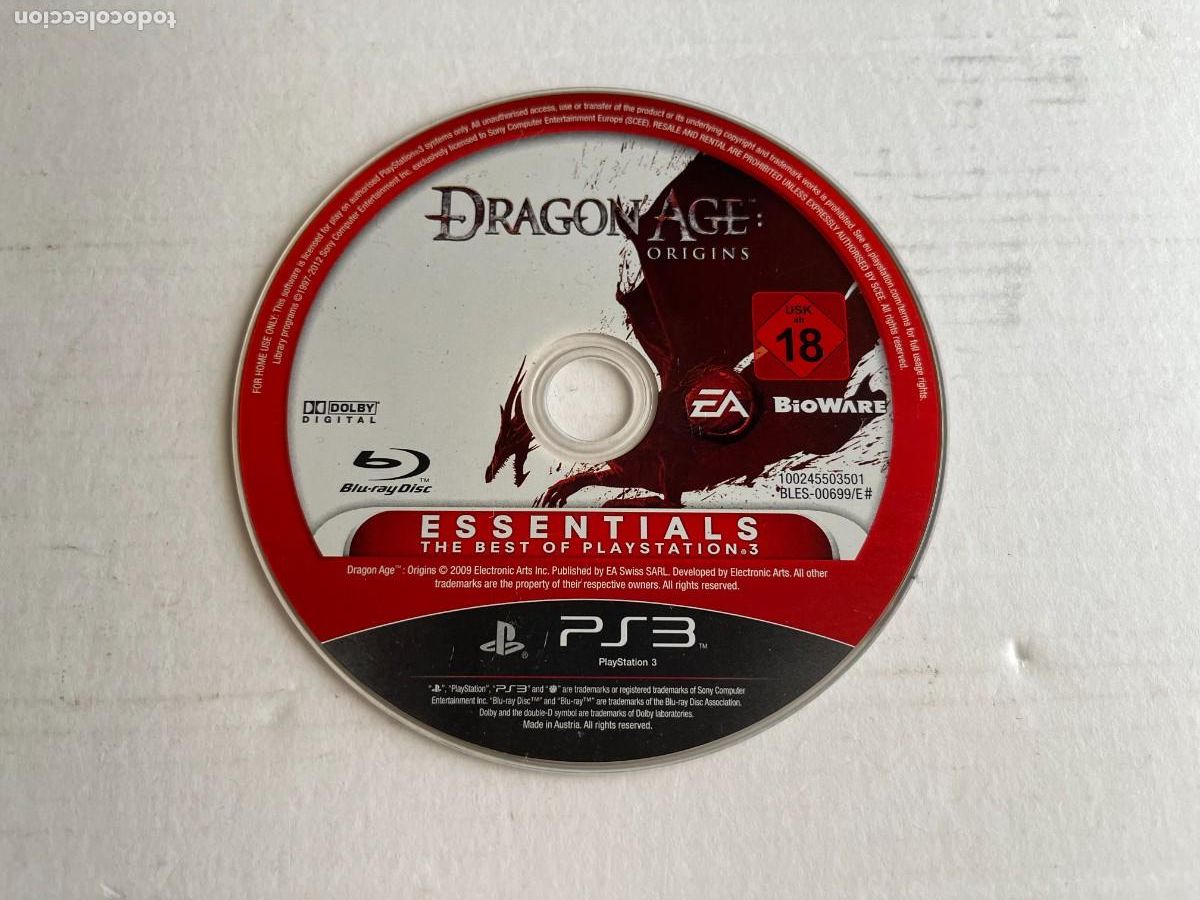 Videojuegos y consolas: DRAGONS AGE ORIGINS - PS3 PLAYSTATION 3 PLAY STATION 3 KREATEN