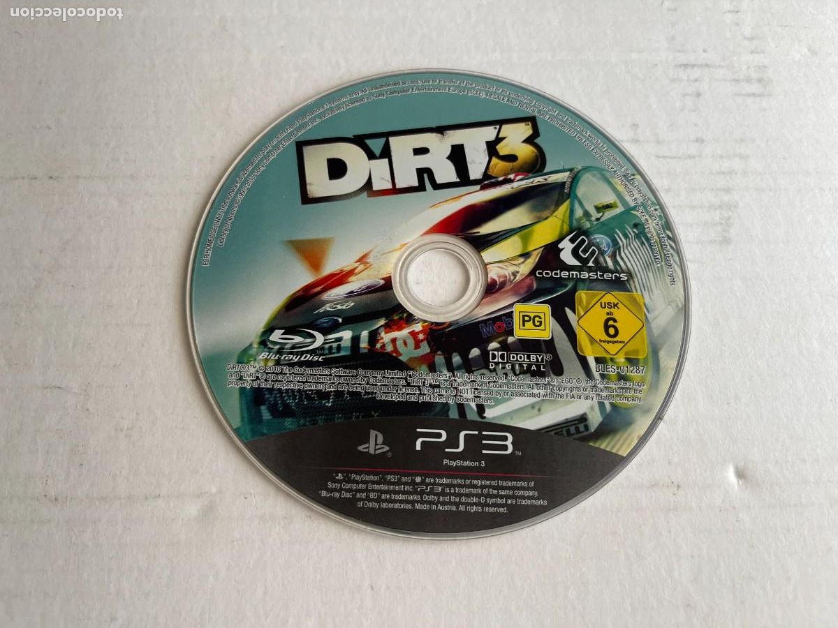 Videojuegos y consolas: DIRT 3 COLIN MC RAE RALLY - PS3 PLAYSTATION 3 PLAY STATION 3 KREATEN