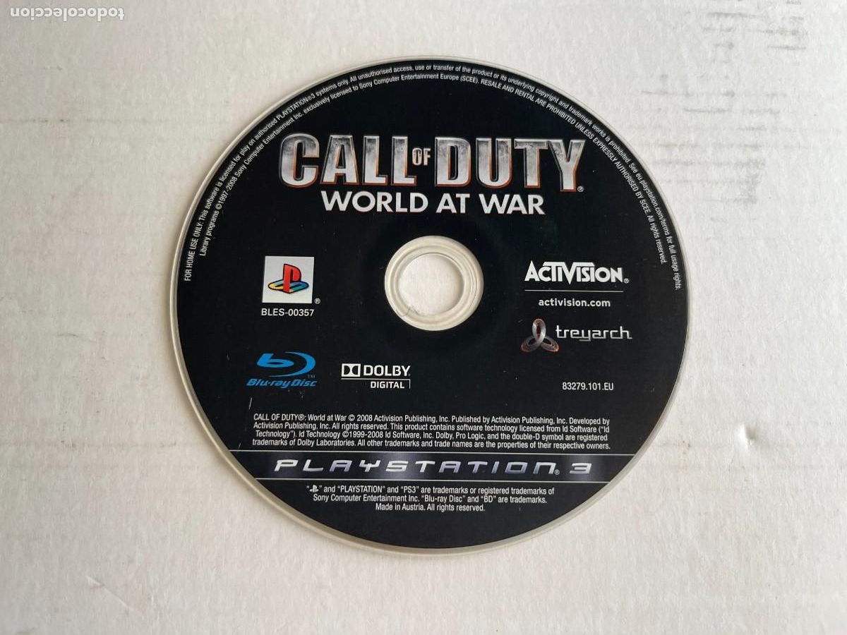 Videojuegos y consolas: CALL OF DUTY WORLD AT WAR - PS3 PLAYSTATION 3 PLAY STATION 3 KREATEN