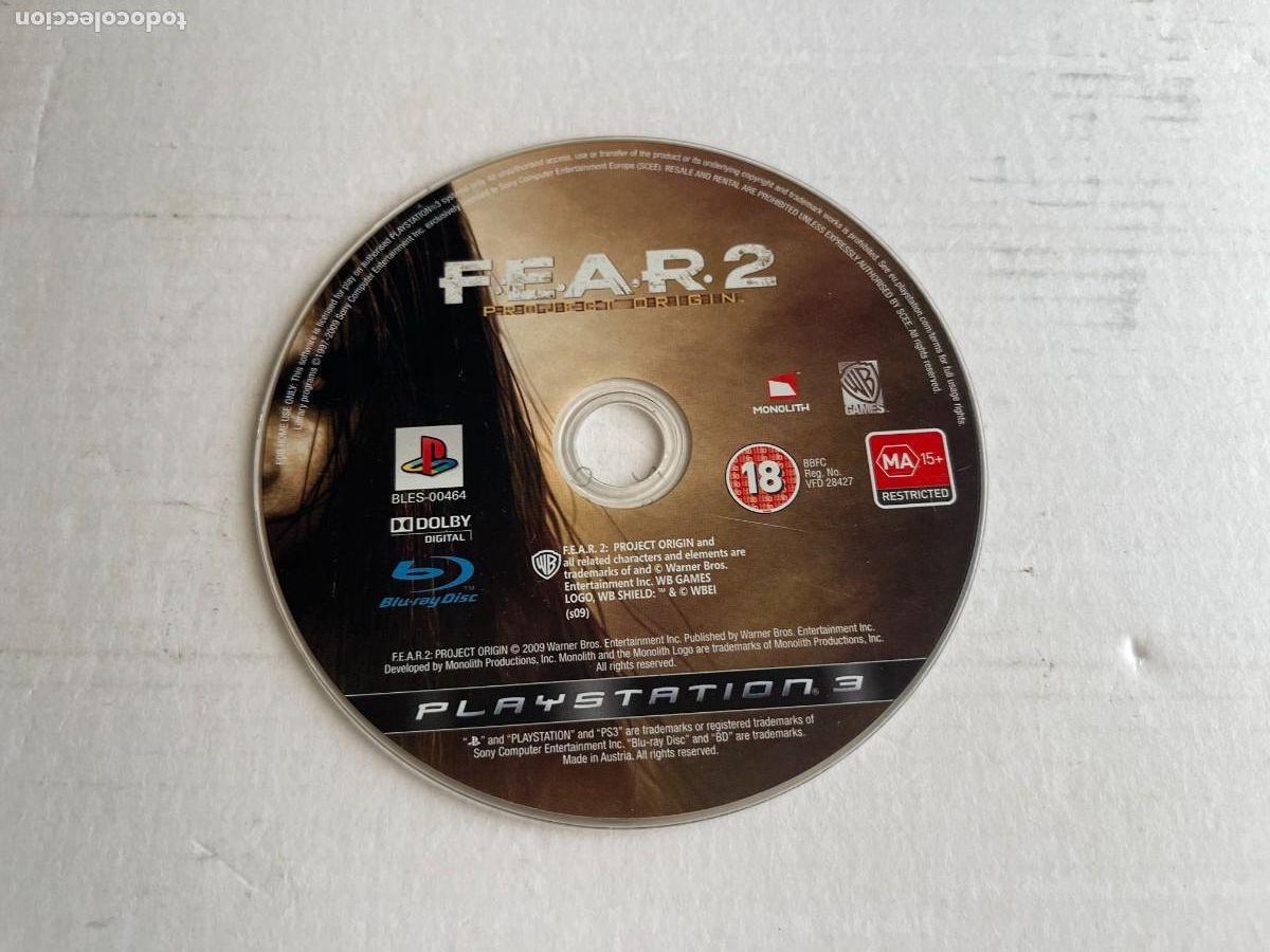Videojuegos y consolas: FEAR 2 - PS3 PLAYSTATION 3 PLAY STATION 3 KREATEN