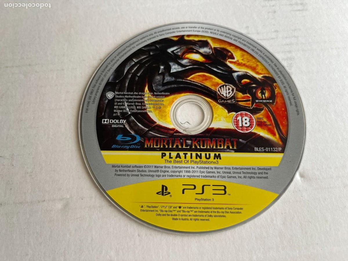 Videojuegos y consolas: MORTAL KOMBAT PLATINUM PS3 PLAYSTATION 3 PLAY STATION 3 KREATEN