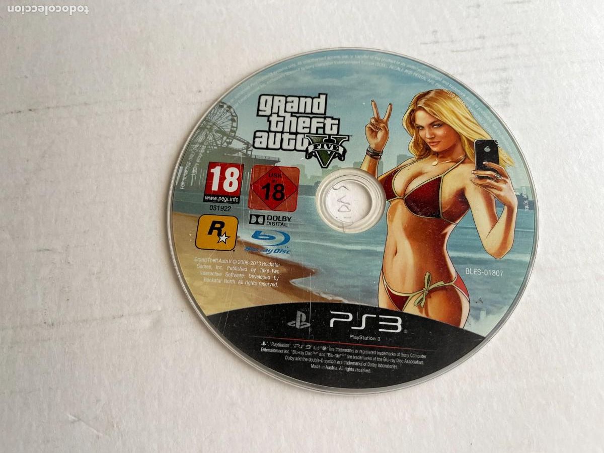 Videojuegos y consolas: GRAND THEFT AUTO FIVE GTA V 5 - PS3 PLAYSTATION 3 PLAY STATION 3 KREATEN