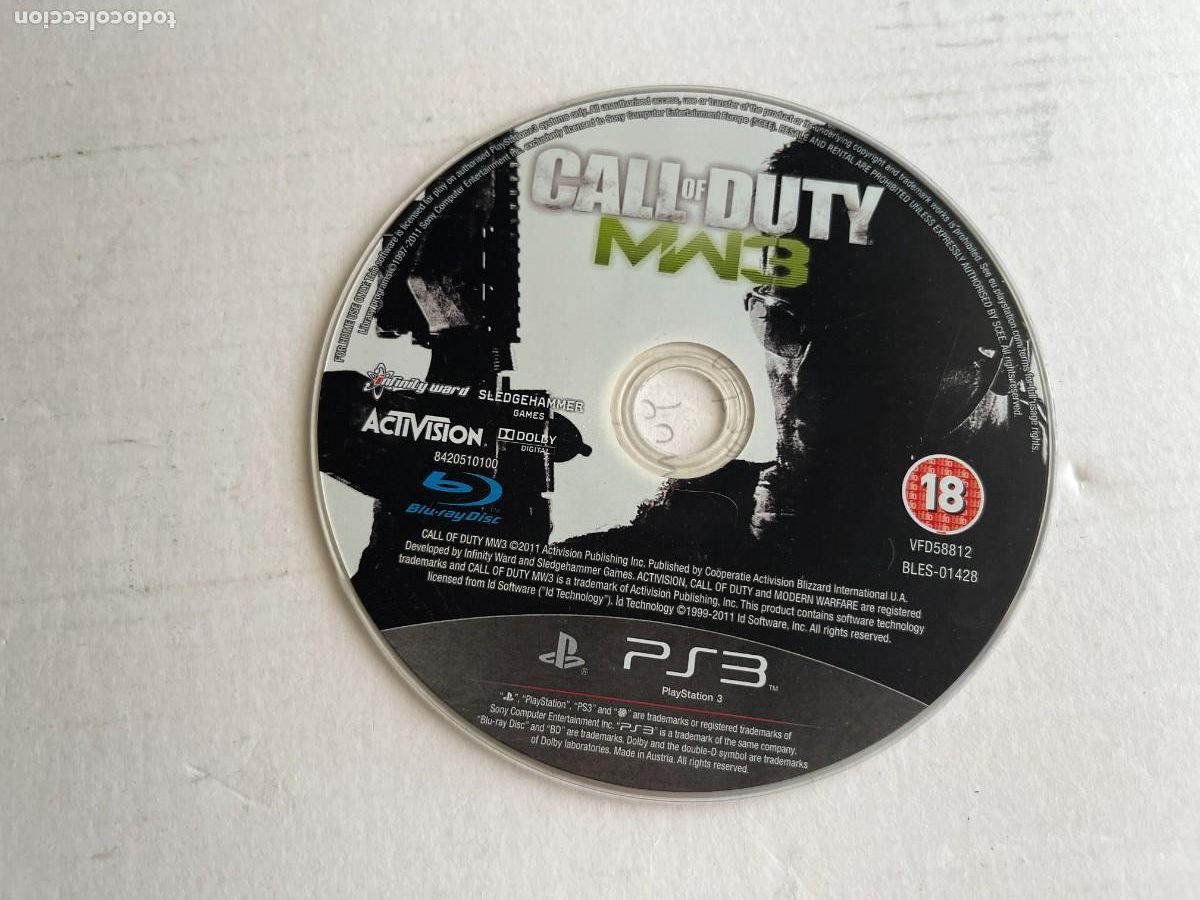 Videojuegos y consolas: CALL OF DUTY MODERN WARFARE 3 MW3 - PS3 PLAYSTATION 3 PLAY STATION 3 KREATEN