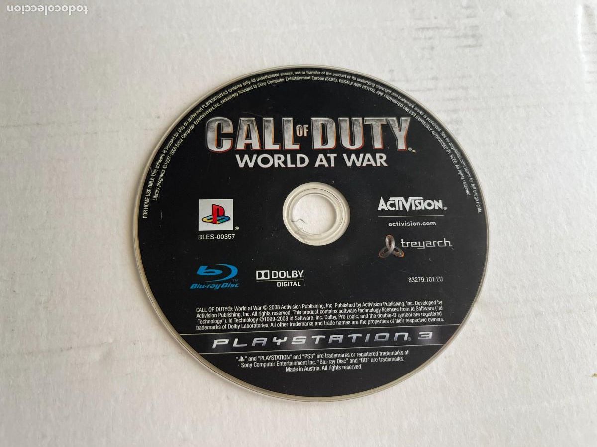 Videojuegos y consolas: CALL OF DUTY WORLD AT WAR - PS3 PLAYSTATION 3 PLAY STATION 3 KREATEN