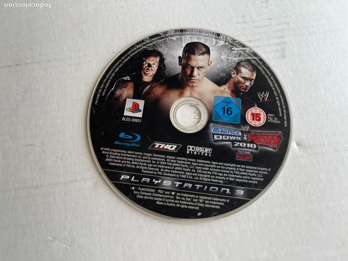 Videojuegos y consolas: WWE SMACKDOWN VS RAW 2010 - PS3 PLAYSTATION 3 PLAY STATION 3 KREATEN