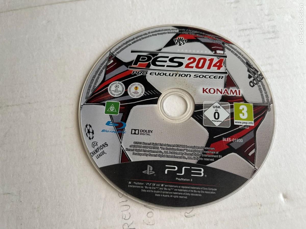 Videojuegos y consolas: PES 2014 PRO EVOLUTION SOCCER 14 - PS3 PLAYSTATION 3 PLAY STATION 3 KREATEN