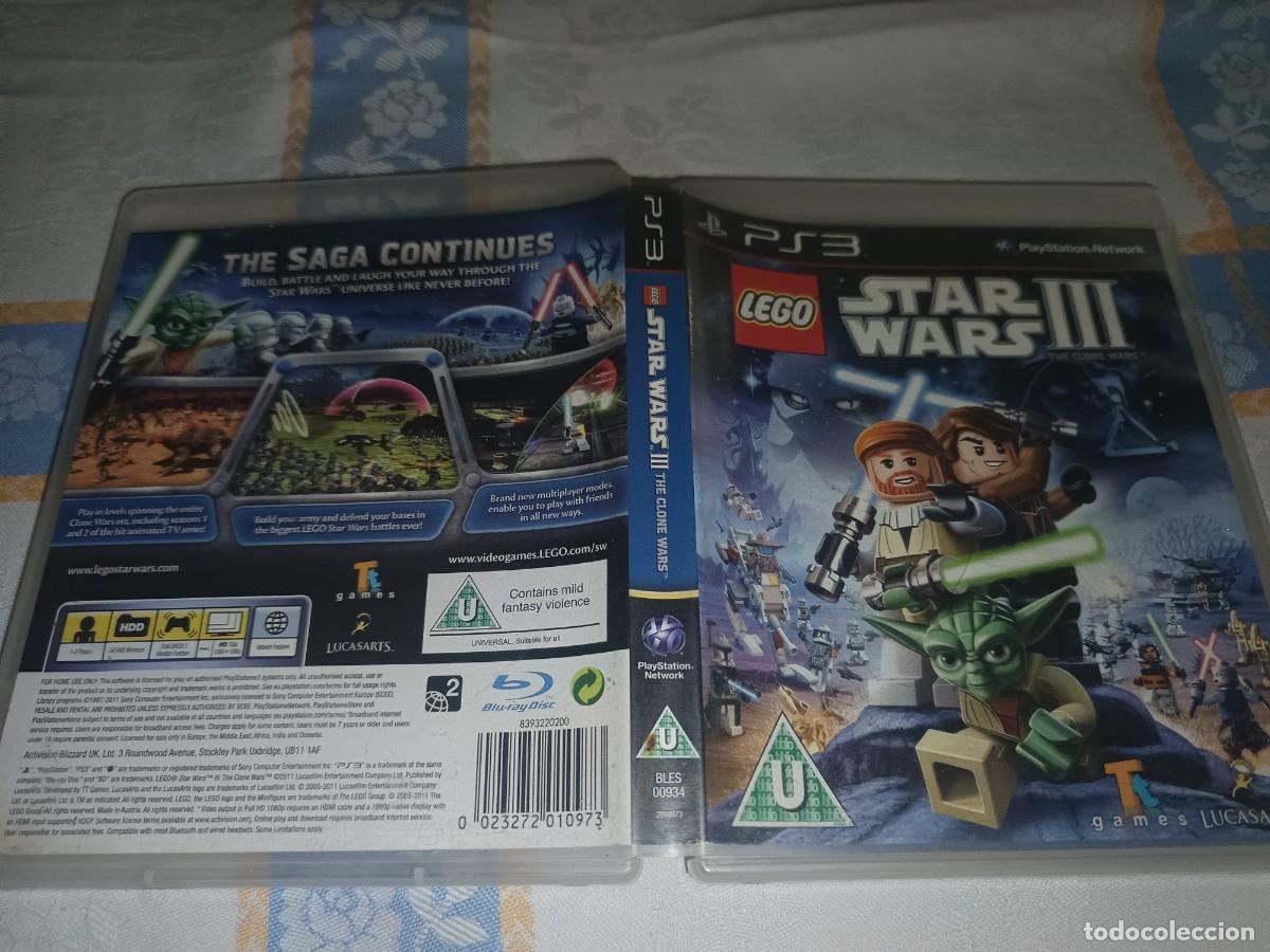 Videojuegos y consolas: Lego Star Wars III The clone Wars,consola Sony Ps3. Completo multilenguaje