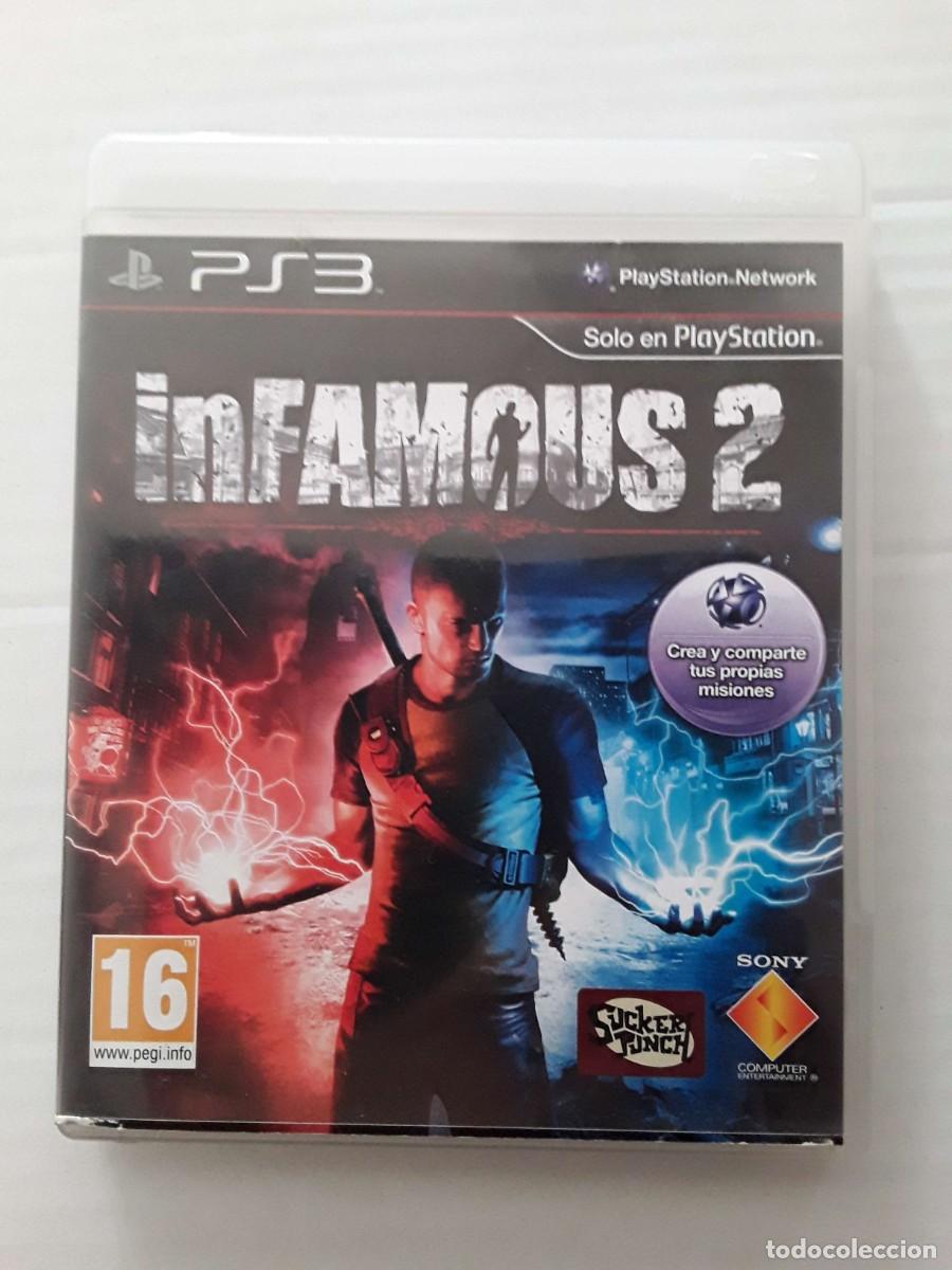 Videojuegos y consolas: Infamous 2 PS3, classic box, essentials disco