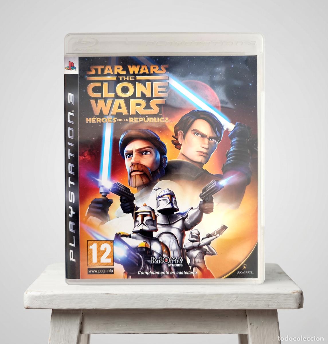 Videojuegos y consolas: Videojuego PS3 Star Wars The Clone Wars: H&eacute;roes de la Rep&uacute;blica LucasArts 2009 PAL Espa&ntilde;a