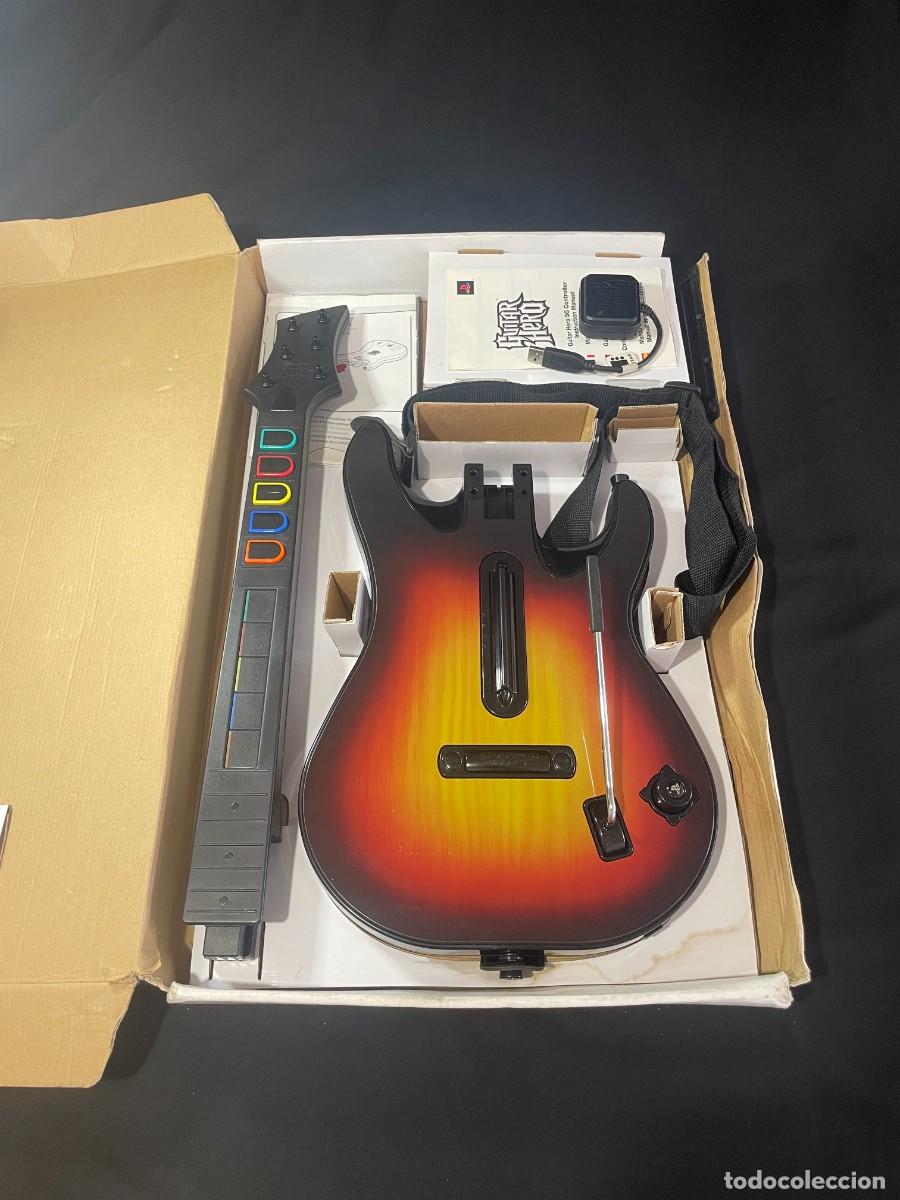 Videojuegos y consolas: Guitarra Guitar Hero World Tour PS3 con receptor USB original, correa, manuales y caja