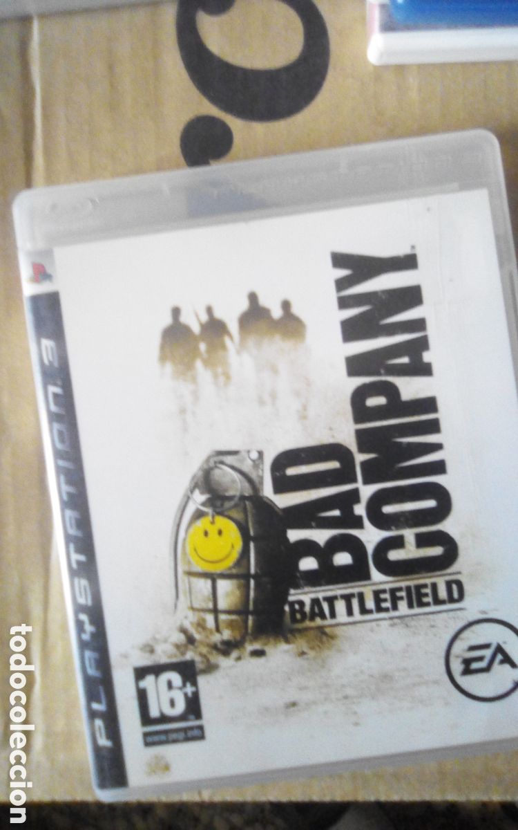 Videojuegos y consolas: Caja vac&iacute;a PS3 del juego Bad Company. Battlefield. Con libreto. A&ntilde;o 2008.