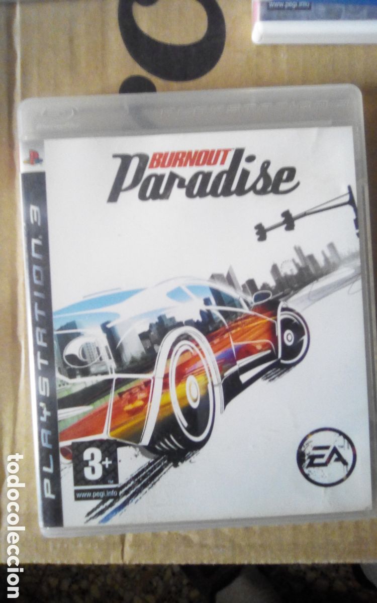 Videojuegos y consolas: Caja vac&iacute;a PS3 del juego Burnout paradise Con libreto. A&ntilde;o 2007.