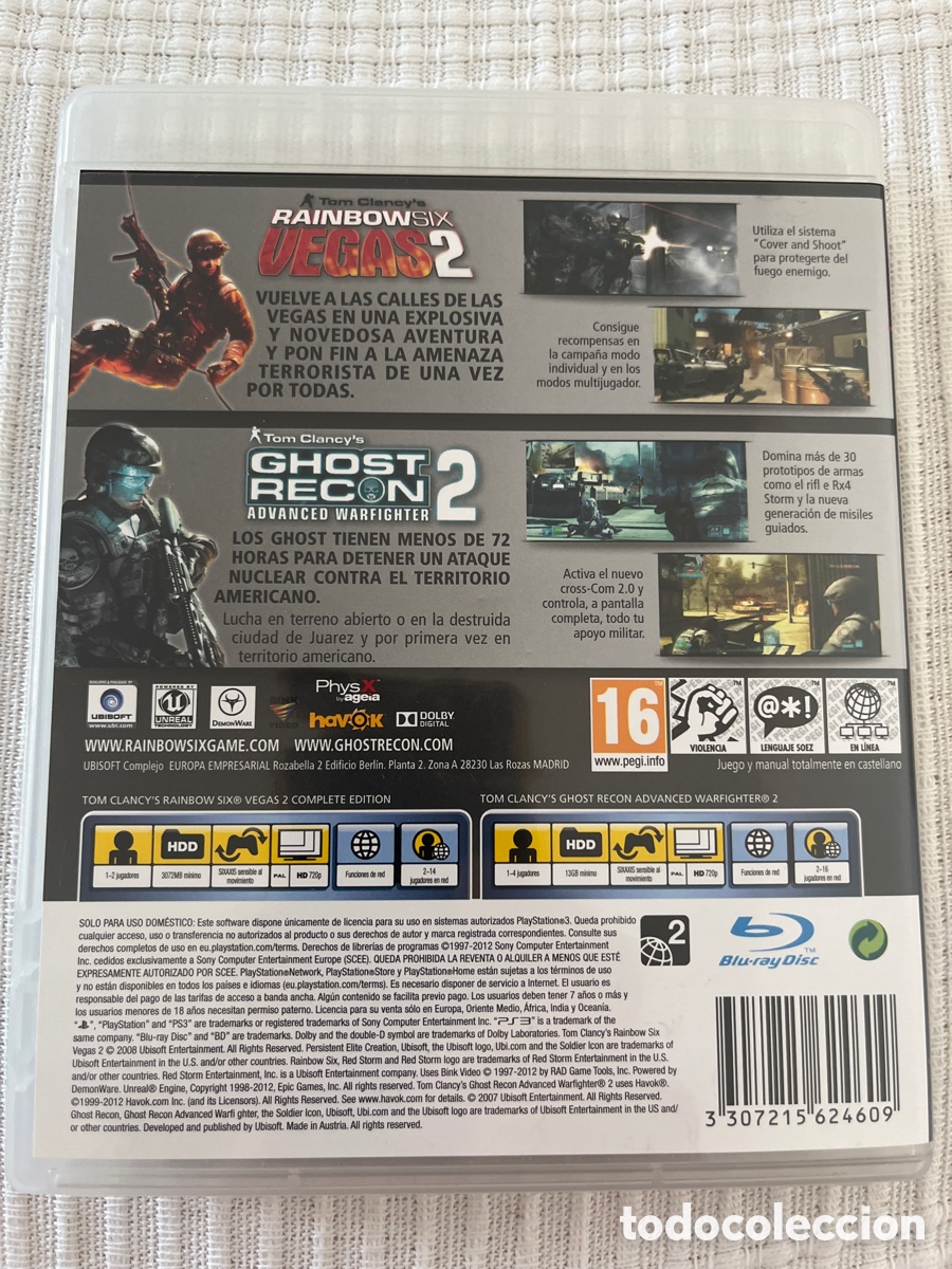 Videojuegos y consolas: Doble Pack Tom Clancy. PlayStation 3 - Foto 8