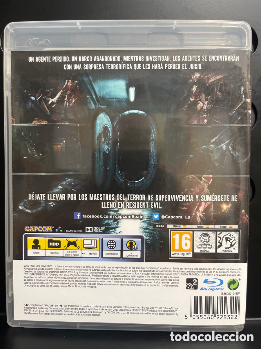 Videojuegos y consolas: RESIDENT EVIL : REVELATIONS CAPCOM PEGI 16 PS3 ( 2013 ) - Foto 2