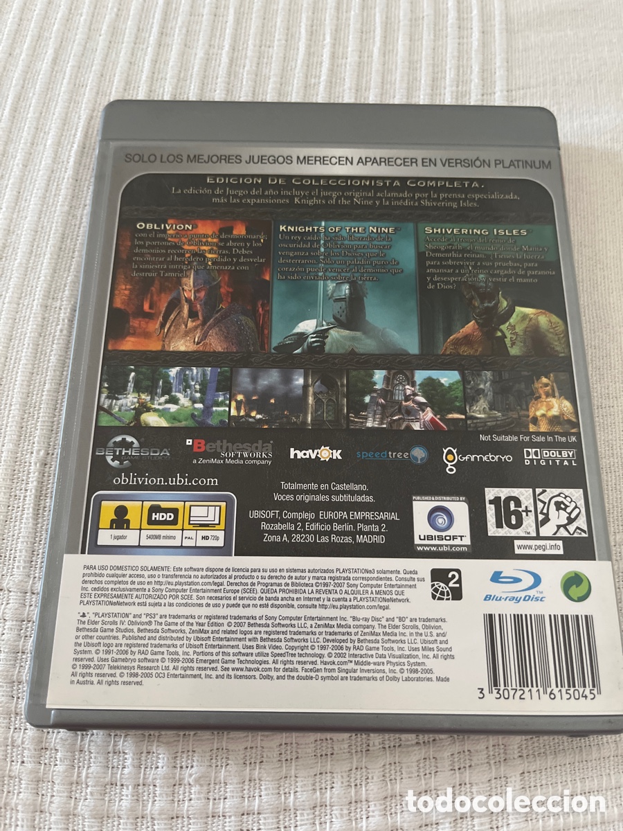 Videojuegos y consolas: The Elder Scrolls Oblivion GOTY. PlayStation 3 - Foto 8