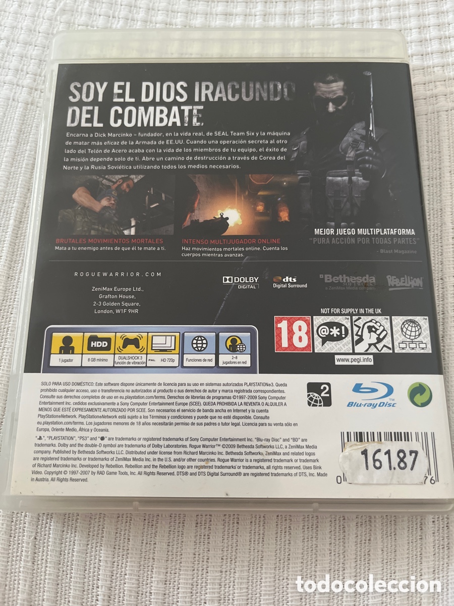 Videojuegos y consolas: Rogue Warrior. PlayStation 3 - Foto 8