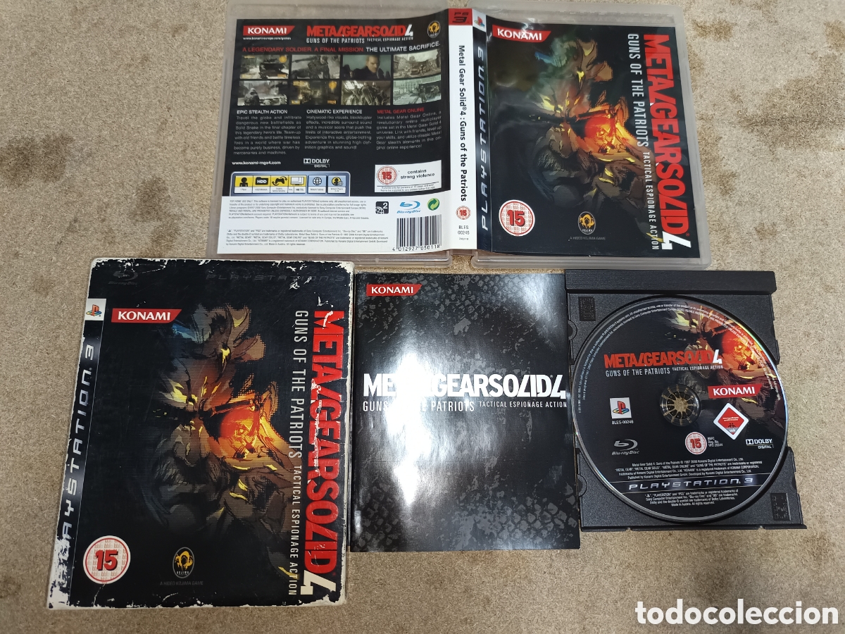 Videojuegos y consolas: PS3 METAL GEAR SOLID 4 PAL UK COMPLETO