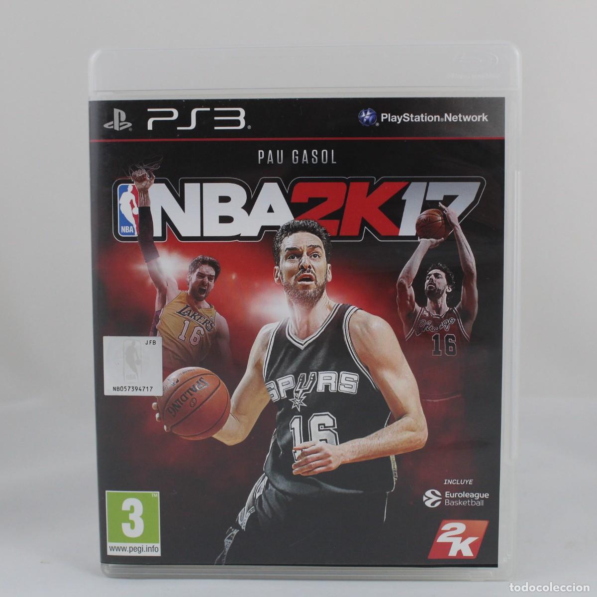 Videojuegos y consolas: NBA 2K17 PS3 PlayStation 3 Pau Gasol PAL Espa&ntilde;a Completo Baloncesto