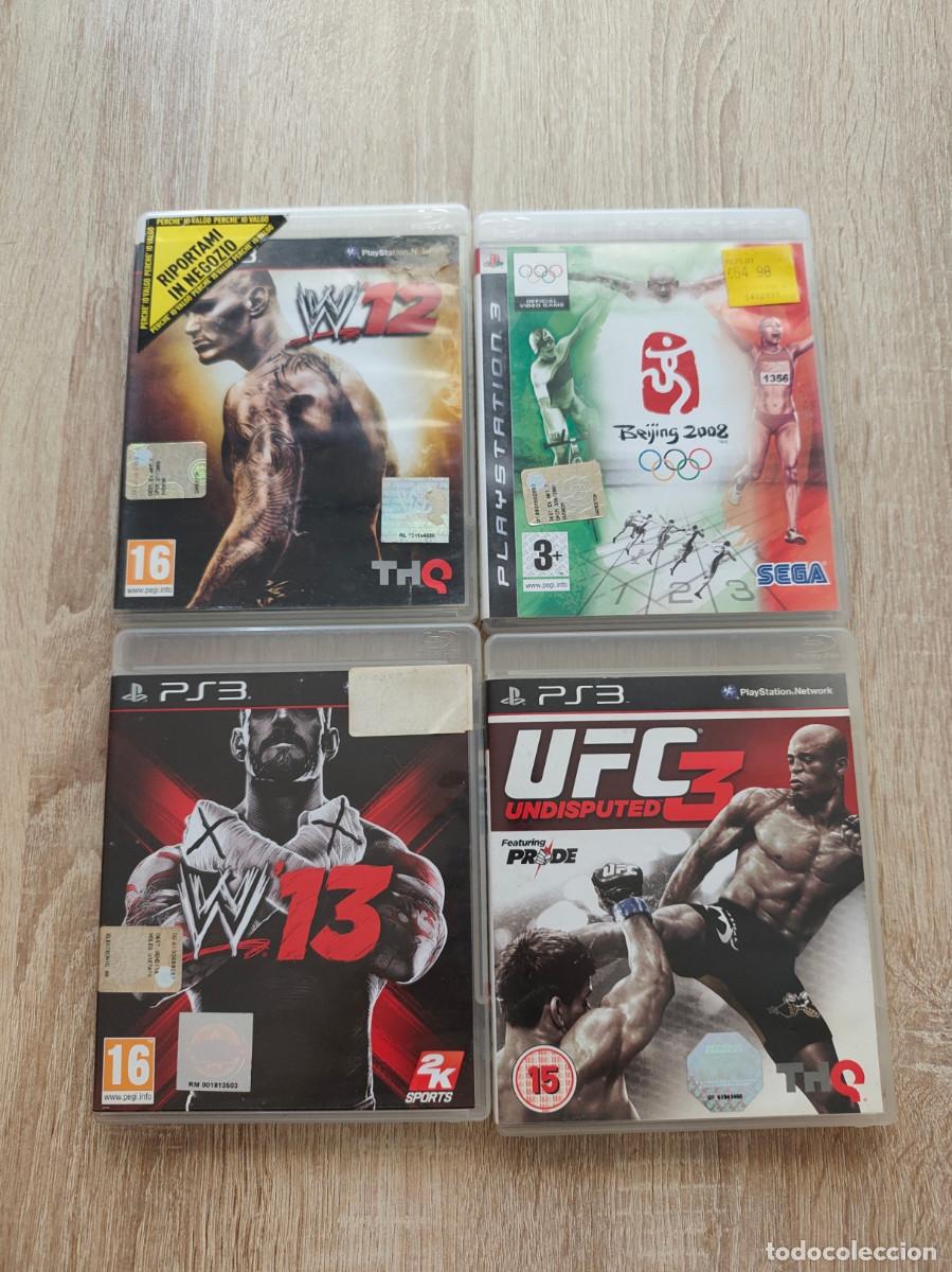 Videojuegos y consolas: Pack wwe + UFC + Beijing 2008